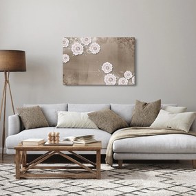 Kép - drapéria virágokkal (90x60 cm)