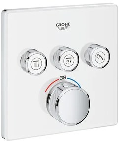 Zuhany csaptelep GROHE Smart Control termosztatikus csapteleppel Hold fehér, Yang fehér 29157LS0