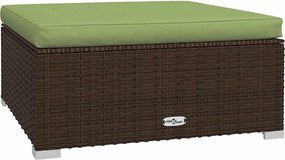 4 részes barna polyrattan kerti ülőgarnitúra párnákkal