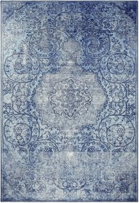 Keleti szőnyeg nappaliba 160x230cm, kék-krém lapos