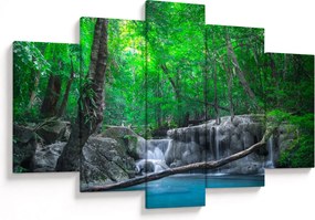 Kép - Erawan vízesés, Kanchanaburi, Thaiföld (150x105 cm)