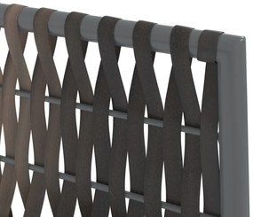 vidaXL 9 részes polyrattan és acél kerti étkezőgarnitúra párnával
