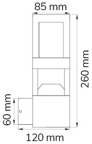 Wofi 12244 - LED Kültéri fali lámpa SIERRA LED/10W/230V IP54