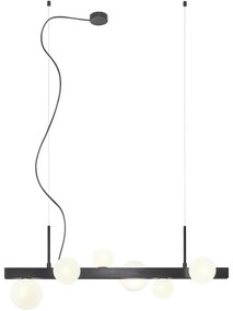 Redo 01-2375 - Csillár zsinóron GOJI 6xG9/28W/230V fekete