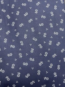 Márta kék pamut ágyneműhuzat 140x200cm+90x70cm TiaHome