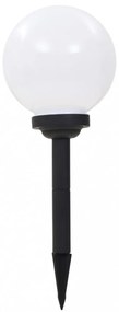 3 db napelemes kültéri LED gömblámpa, 20 cm RGB