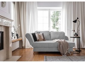 Világosszürke kordbársony heverő (bal oldali) Chic Charlotte – Miuform
