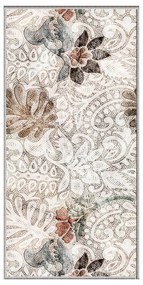 Bézs mosható futószőnyeg 58x140 cm Vintage Garden – Oyo Concept