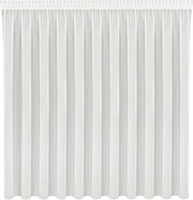 Egyszerű krémszínű függöny Violet sima fátyol rövid 500X170 Béka Alagút