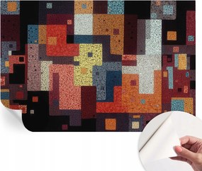 Fotótapéta Öntapadós Dekoratív tapéta Színes formák 104x70 cm