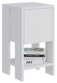 Éjjeliszekrény Ema - White, White