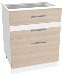 Salandra háromfiókos alsó konyhaszekrény IC 60 Cappuccino N