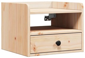 Éjjeli asztal 2 pcs Barna 38 x 36 x 29.5 cm Tömör fenyőfa
