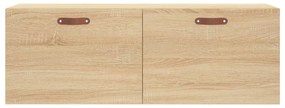 sonoma tölgy színű szerelt fa faliszekrény 100 x 36,5 x 35 cm