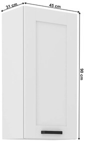 Felsőszekrény  Lesana 1 (fehér) 45 G-90 1F . 1063913