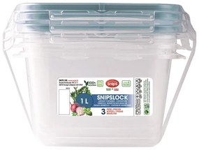 Élelmiszertartó doboz szett 3 db-os Snipslock – Snips