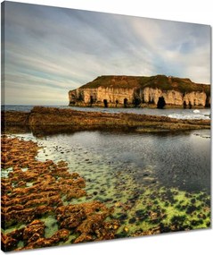 Vászonkép 50x50 Felhők a sziklák felett