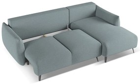 Világoskék sarokkanapé (jobb oldali) Malie – Makamii