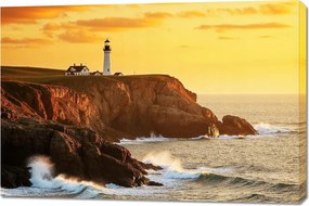 Vászonkép 120x80cm Vászonkép Hálószoba Nappaliba Panoráma Lámpás