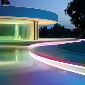 Aigostar - RGB LED, fényerőszabályozható napelemes szalag LED/1,6W/3,2V 5 m IP65 + távirányító