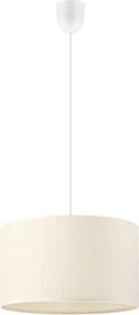 SIRJA PLISADO kábeles csillár, 1xE27/15W/230V, átmérő 35 cm, krémszínű