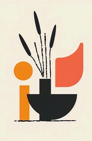 Poszter 56,6x86,4cm Széles Fekete