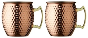 Rézszínű acél bögre szett 2 db-os 400 ml Moscow Mule – Lyngby Glas