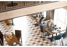 Fekete LED dimmelhető asztali lámpa fém búrával (magasság 34 cm) Cosenza 2.0 – Fischer &amp; Honsel