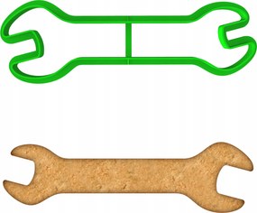 Mézeskalács lyukasztó Apák Napjára Szerszámok Kulcs 12cm