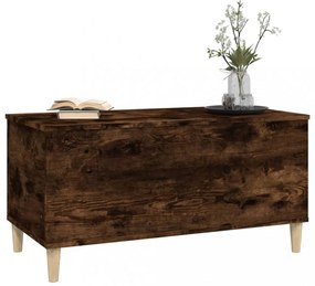 füstös tölgy színű szerelt fa dohányzóasztal 90 x 44,5 x 45 cm