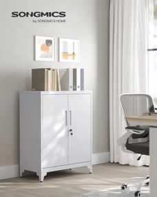 Irattartó szekrény, zárható multifunkciós tárolószekrény,matt szürke