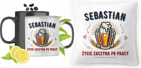 Sebastiannak Varázsbögre fényképes nyomott mintás párna szett