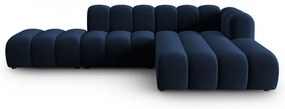 Sötétkék sarokkanapé (jobb oldali) Lupine – Micadoni Home