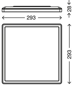 Briloner 7156-416 - LED Mennyezeti lámpa SLIM LED/18W/230V