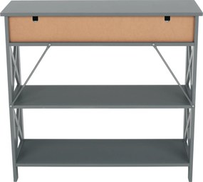 Konzolasztal, szürke, LOMIR