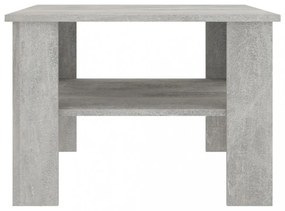 betonszürke szerelt fa dohányzóasztal 60 x 60 x 42 cm