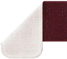 Lépcsőszőnyegek Latex Háttal Bordeaux 20x75 cm
