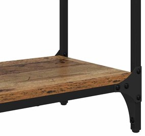 vidaXL Konzolasztal Öreg fa 88,5 x 30 x 75 cm Faanyag