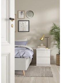 Simplicity III éjjeliszekrény, fehér fényes