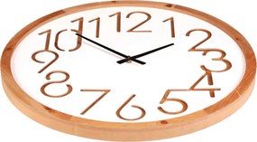 Falióra 60 cm átmérő MDF fa kerettel fehér