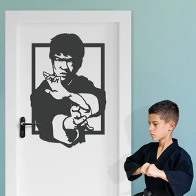 Fából készült falikép - Bruce Lee