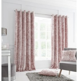 Rózsaszín függöny szett 2 db-os 168x229 cm Crushed Velvet – Catherine Lansfield