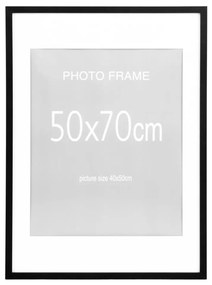 Marbella képkeret szett, 7 db fekete és 8 db natúr 50x70 cm