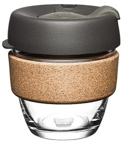 Fekete-barna utazóbögre 227 ml Brew Cork Nitro S – KeepCup