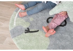 Kék mosható kézi szövésű pamut gyerek szőnyeg ø100 cm Big Big World – Lorena Canals