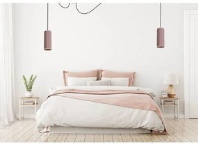 Láncos lámpa AVALO 2xE27/60W/230V pókháló rózsaszín/rez