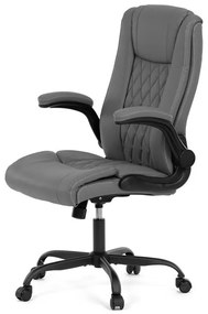 Irodai szék hintamechanikával, szürke műbőr kárpittal. KA-Y344 GREY