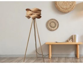 Fából készült állólámpa 1xE27/60W/230V tömör/furnér/kőris