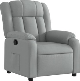 vidaXL világosszürke szövet relaxfotel