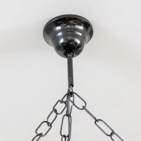 Brilagi - Láncos csillár ROATA 5xE14/40W/230V átm. 70 cm bükk/dió